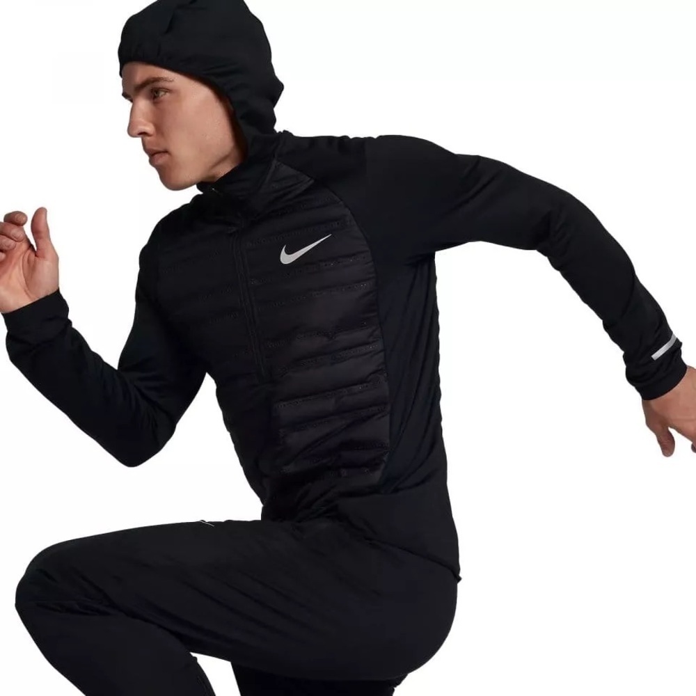 NIKE AEROLOFT GOOSE DOWN LONG SLEEVE HALF ZIP UP RUNNING TOP JACKET SIZE Large - Picture 2 of 14